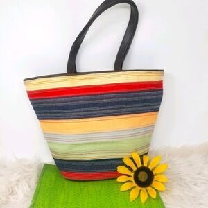 Colorful Bucket Bag. Bath and Body Works